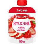 Semper Sommer Smoothie Med Æble Og Jordbær Fra 6 Mdr. | 90 g