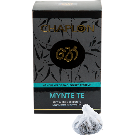 Chaplon Mynte Sort/grøn Te Økologisk | 15 breveeve fra Chaplon
