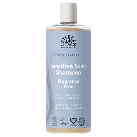Shampoo Sensitive Scalp - Fragrance Free - Find Balance | 500 ml fra Urtekram