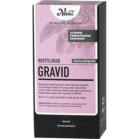 Nani Gravid Kosttilskud | 30 breve