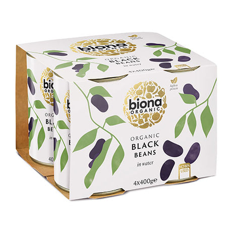 Sorte bønner (4 pak) Ø fra Biona Organic