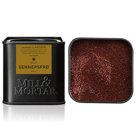 Sennepsfrø hele brune Ø fra Mill & Mortar