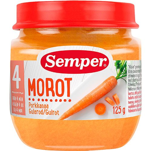 Gulerodsmos 4 mdr. fra Semper