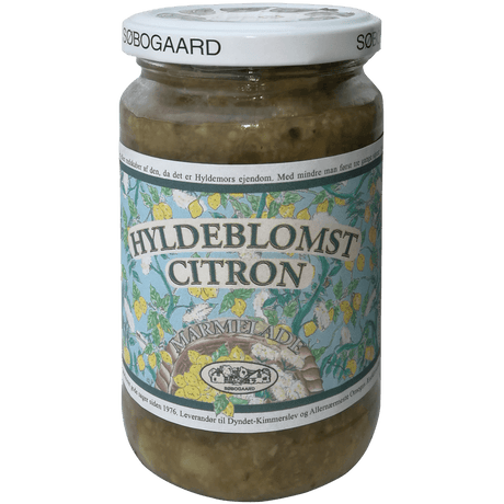 Søbogaard Hyldeblomst/citron Marmelade Økologisk | 400 g fra Søbogaard