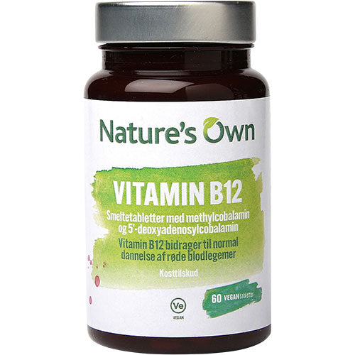 Vitamin B12 Vegan smeltetablet fra Natures Own
