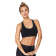Racerback Sports Bra sort/sølv str. S fra Boody
