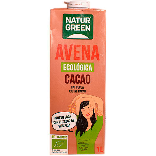 NaturGreen Havredrik Med Kakao Økologisk | 1 liter fra NaturGreen