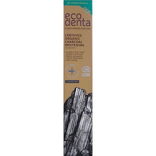Tandpasta Whitening m. sort kul fra ecodenta