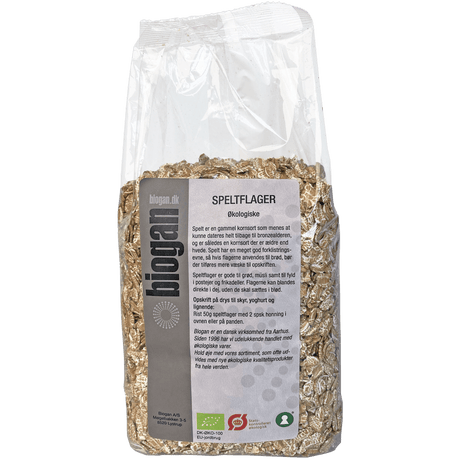 Biogan Økologiske Speltflager | 500 g