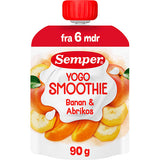 Semper Yogo Smoothie Med Banan Og Abrikos Fra 6 Mdr. | 90 g fra Semper