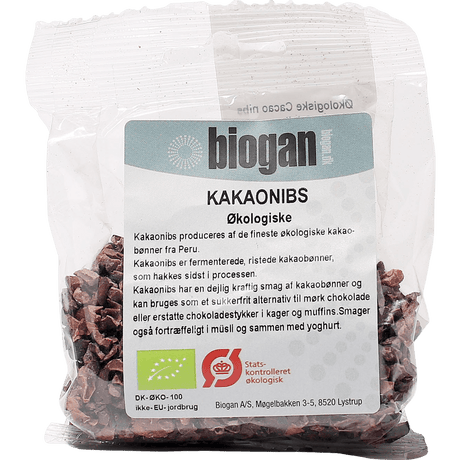 Biogan Kakaonibs Økologisk | 80 g