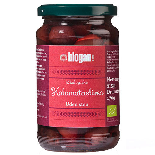 Oliven kalamata u. sten Ø fra Biogan