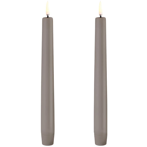 LED Kronelys, Sandstone, Smooth, 2-pack, 2,3x20,5 fra Uyuni lighting