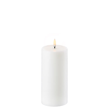 LED Bloklys, Nordic white, Smooth, 7,8x15 cm fra Uyuni lighting