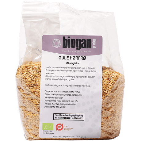 Biogan Økologiske Gule Hørfrø | 500 g