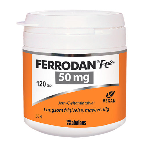 Ferrodan Fe2 + 50 mg fra Vitabalans