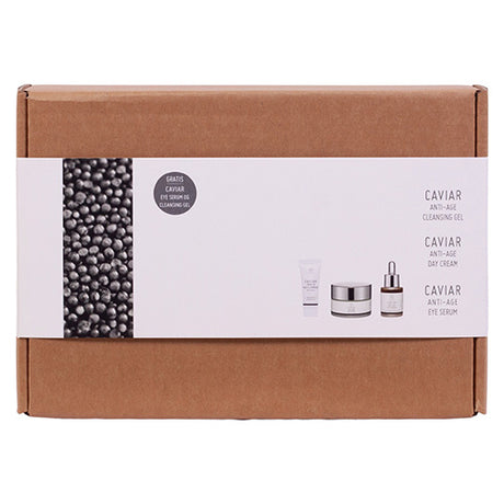 Gaveæske Caviar Cleansing Gel Day creme, Eye serum