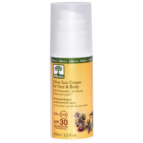 Olive Sun Cream for Face & Body SPF 30 fra BIOselect