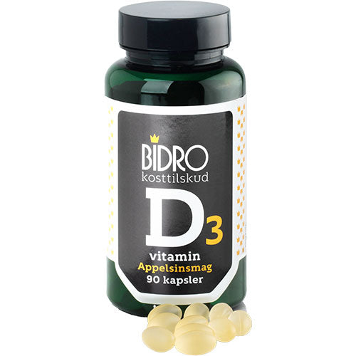 D-vitamin 38 ug m.appelsinsmag fra Bidro