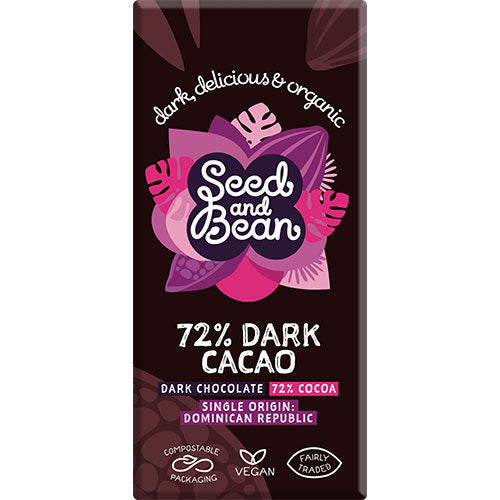 Mørk chokolade 72% Ø fra Seed & Bean