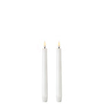 LED Kronelys, Nordic White, Smooth, 2-pack, 2,3x20