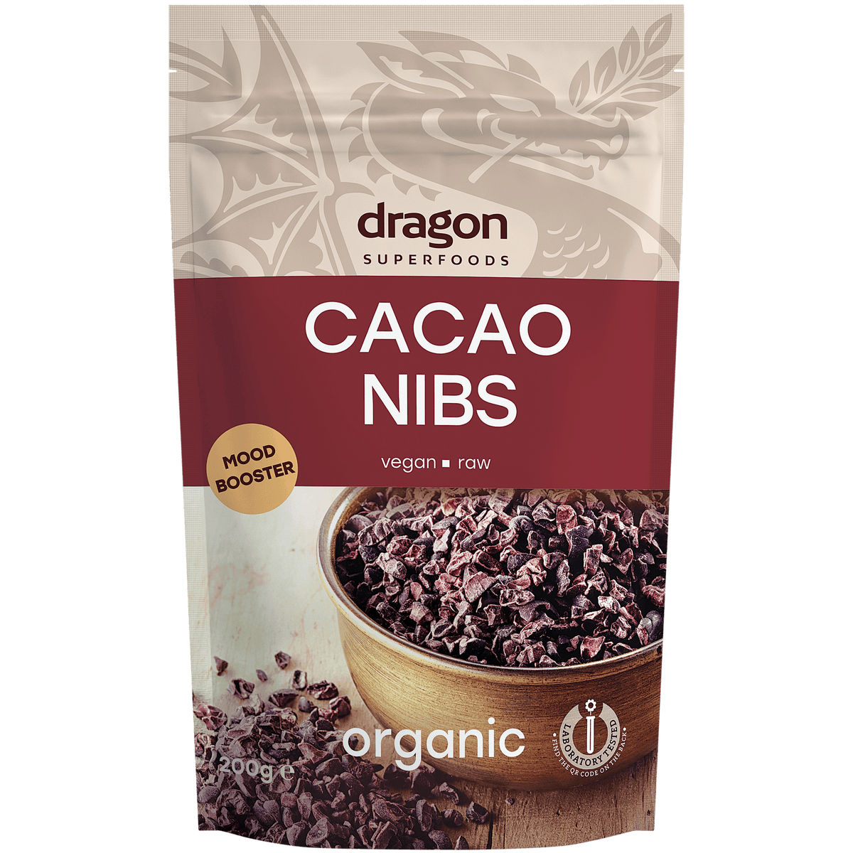 Dragon Superfoods Cacao Nibs Økologisk Criollo Raw | 200 g