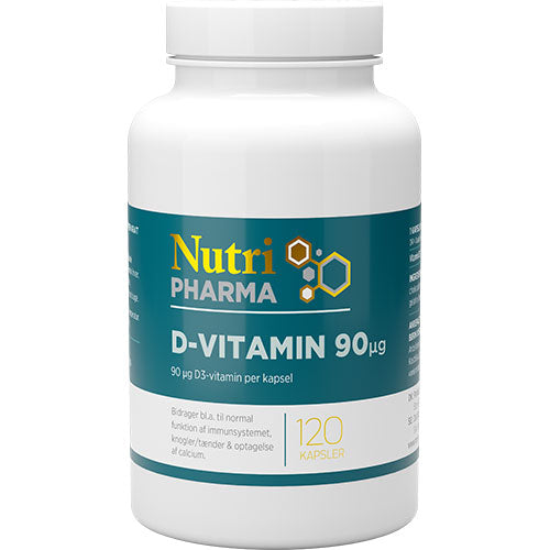 D-Vitamin 90ug fra NutriPharma