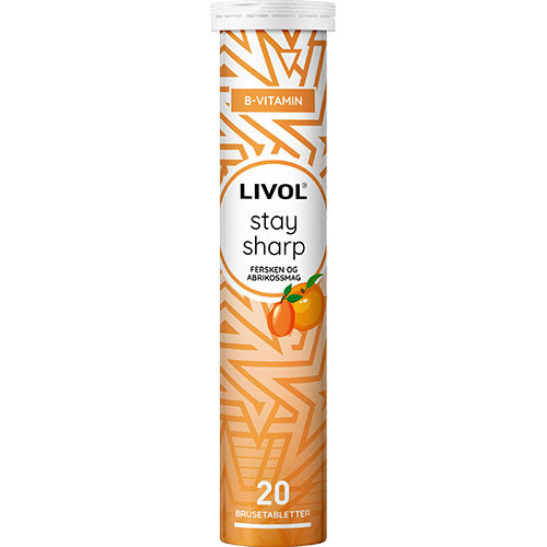 Livol Stay sharp, fersken og abrikossmag fra Livol