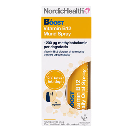 Boost Vitamin B12 Mund Spray fra NordicHealth