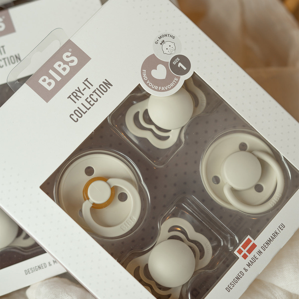 BIBS Try-it collection Size 1 Ivory 4 PACK