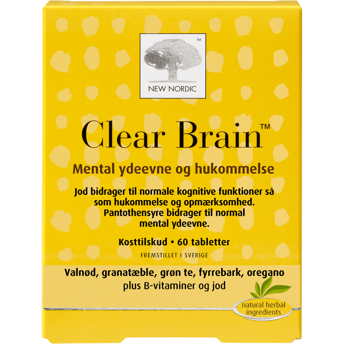 New Nordic Clear Brain | 60 tabletter fra New Nordic