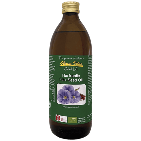 Oil of Life Ren Hørfrøolie Økologisk | 500 ml fra Oil of Life