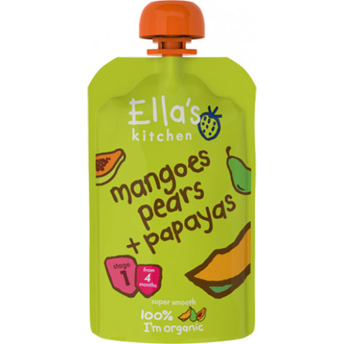 Babymos mango, pære, & papayaØ fra Ellas Kitchen