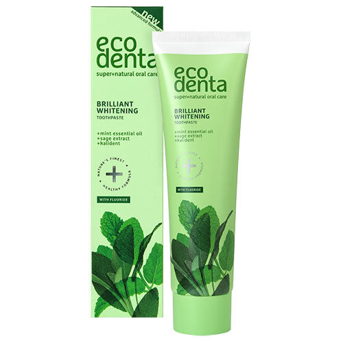 Tandpasta whitening brillant fra ecodenta