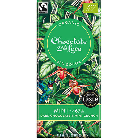 Chokolade Mint 67% Ø fra Chocolate and Love