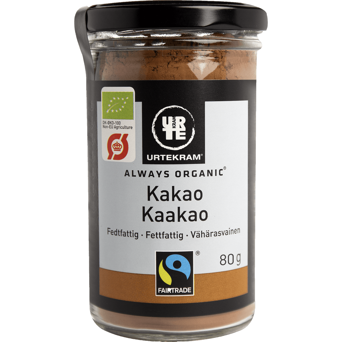 Urtekram Kakao Fairtrade 10-12% Økologisk | 80 g fra Urtekram