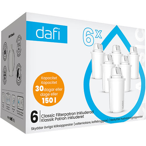 Filterpatroner 6-pack Dafi fra Dafi