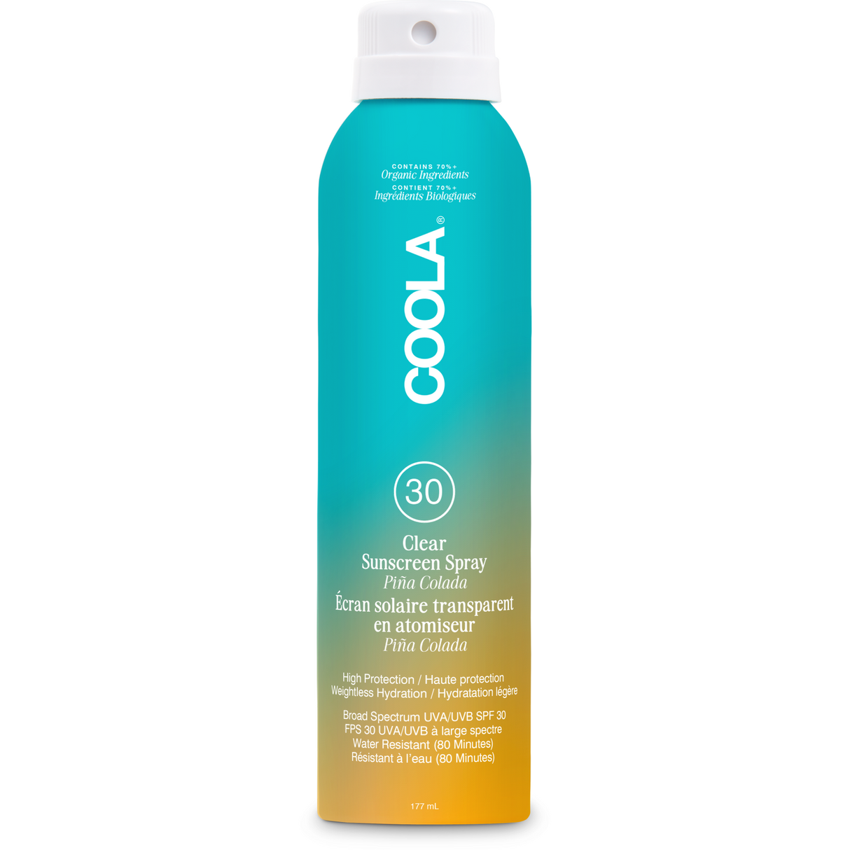 Clear Sunscreen Body Spray SPF 30, Pina Colada 