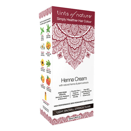 Hårfarve Henna Creme Light fra Tints of nature