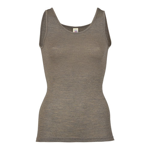Top, uld/silke, Walnut, str. 46/48 fra Engel Natur