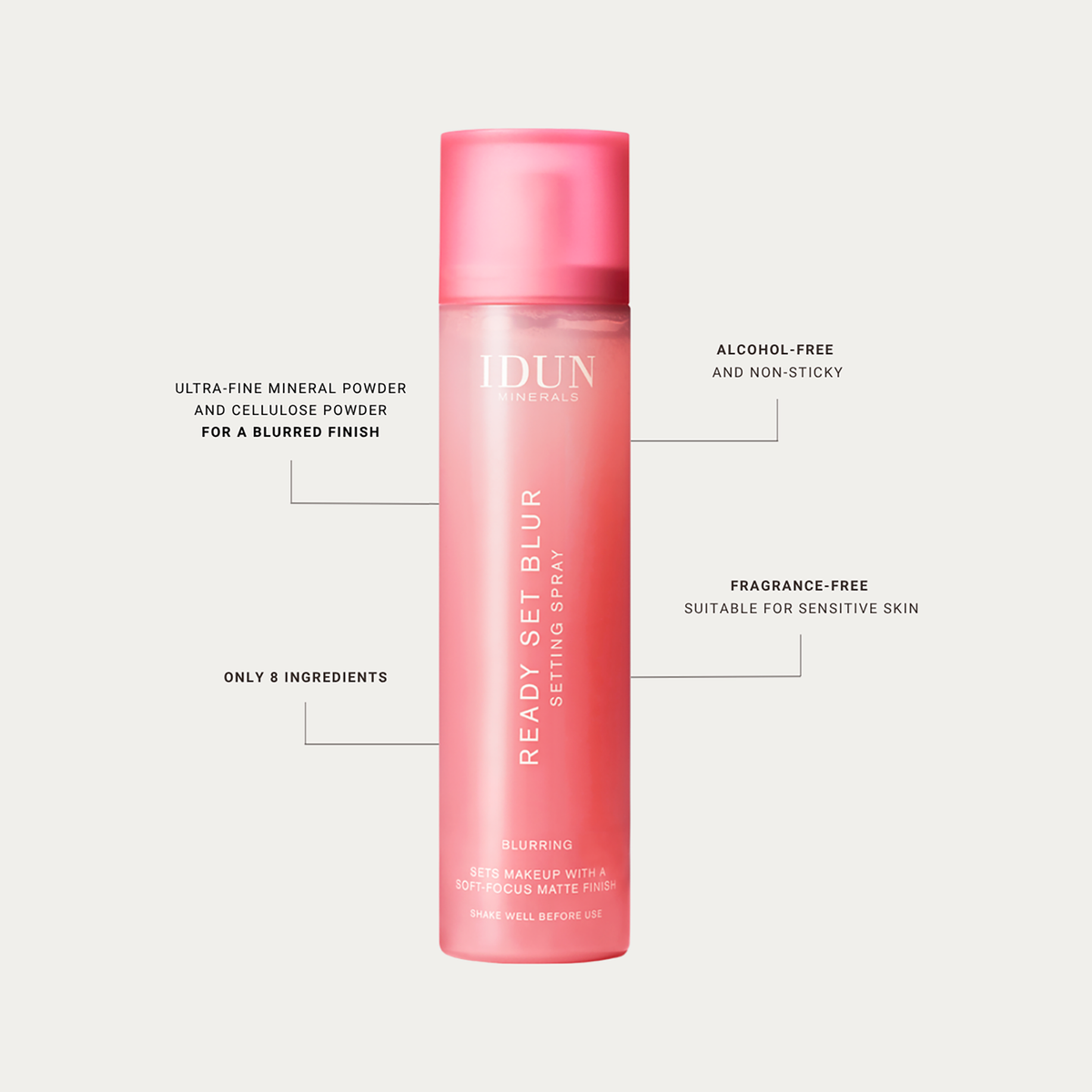IDUN minerals Ready Set Blur Setting Spray | 100 ml