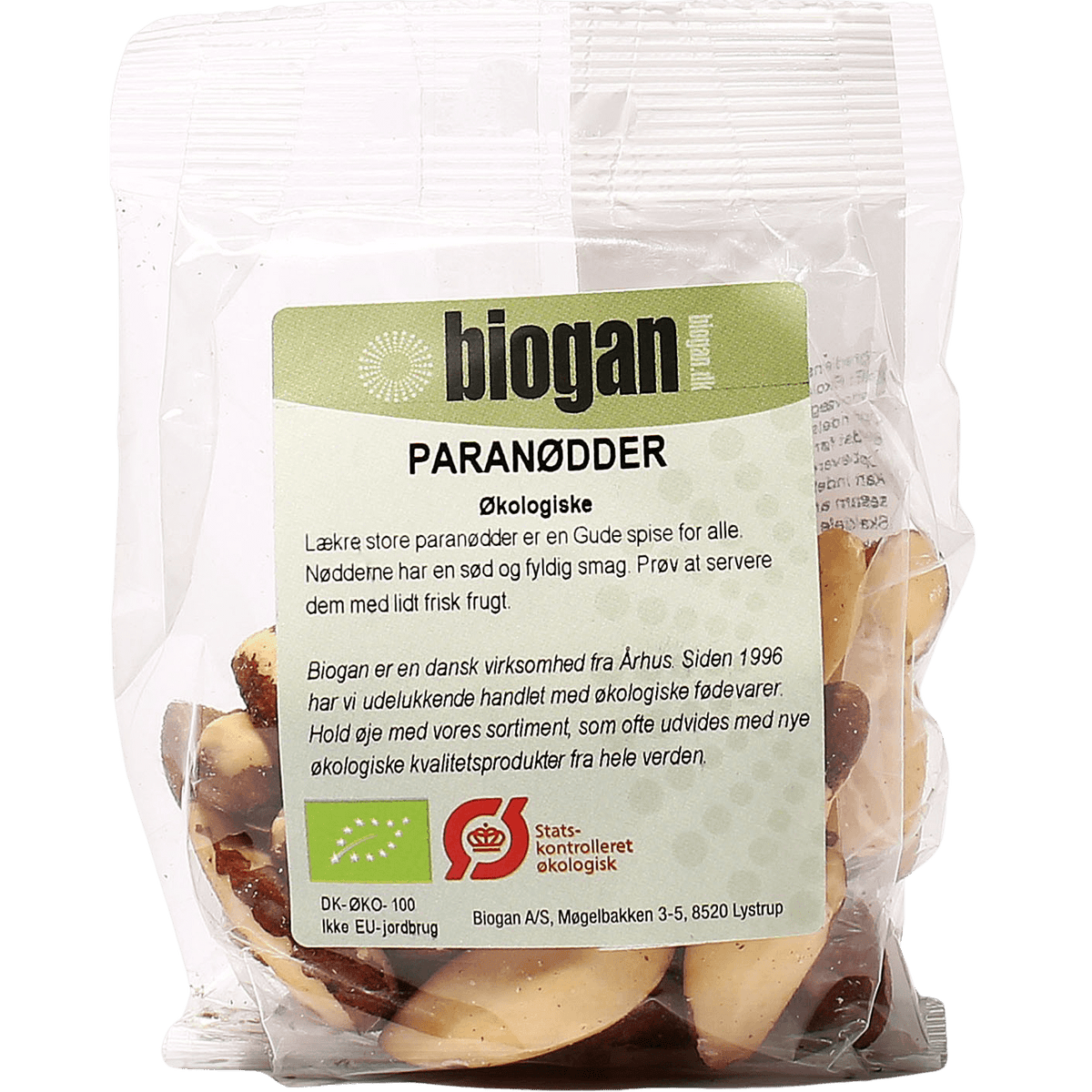 Biogan Økologiske Paranødder | 75 g