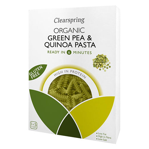 Grønne ærter & quinoa fusilliØ fra Clearspring