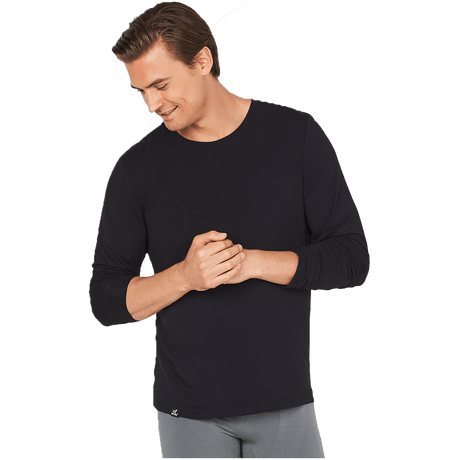 Boody Men´s Long Sleeve Crew Neck T-shirt Sort | Str. M