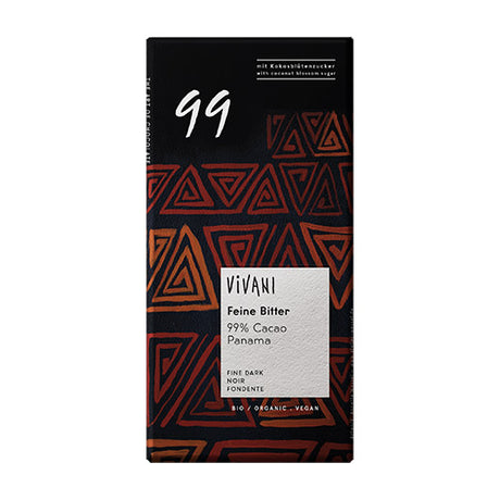 Vivani 99% mørk chokolade Ø fra Vivani