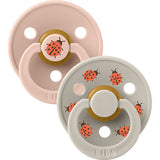 BIBS Colour Size 2, 2 Pack Ladybug Blush/Sand fra BIBS