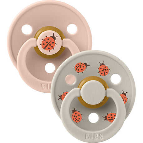 BIBS Colour Size 2, 2 Pack Ladybug Blush/Sand fra BIBS