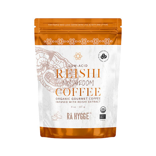 Kaffe m Reishi svampeekstrakt - hele bønner Ø fra Rå Hygge