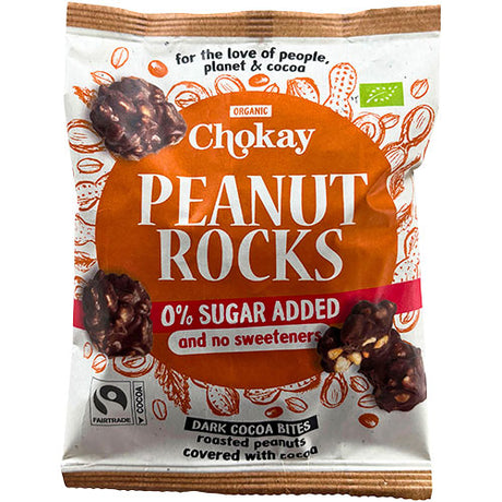 Snack bite dark peanut rocks 54% Ø fra Chokay