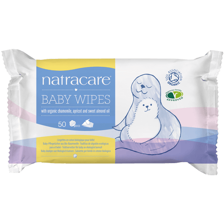 Natracare Baby Vådservietter 100% Bomuld